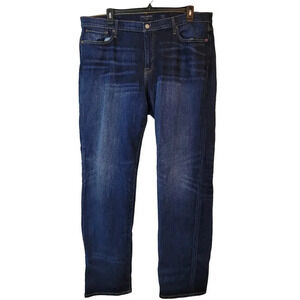 Lucky Brand Mens Straight Jeans Size 40/34 Blue Denim Cotton Mid Rise Pockets